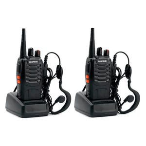 Kit x2 Radios Movil Handy Baofeng BF-888S Antena VHF UHF 16 Canales