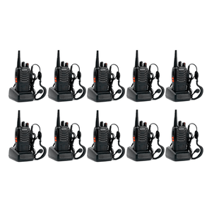 Kit x10 Radios Movil Handy Baofeng BF-888S Antena VHF UHF 16 Canales