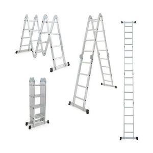 Escalera Articulada de Aluminio Multifunción 16 Escalones 4x4 Multiproposito