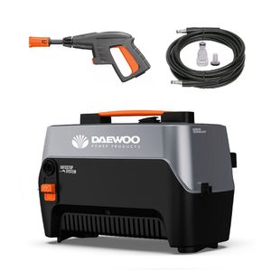 Hidrolavadora Daewoo Portatil 1200w 100bar DAX-1200 Autostop + Accesorios