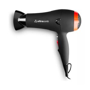 Secador De Pelo Ultracomb SC4606 Tourmaline Ion Pro Color Negro 2 Velocidades 3 Temperaturas
