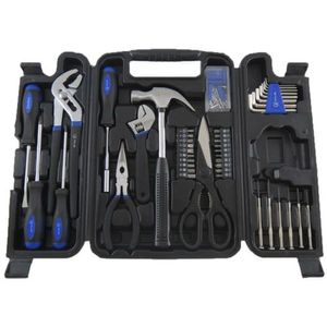 Juego Set de Herramientas KLD1841 132 Piezas Kit + Maletin Caja Plegable