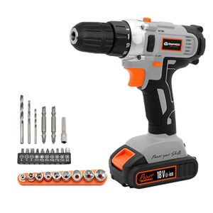 Taladro Inalámbrico Percutor Daewoo 18v 10mm DACD1880 + 25 Accesorios