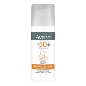 Aveno Protector Solar Gel Facial Fps 50 Para Piel Sensible