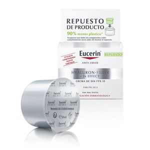 Repuesto de Crema antiarrugas de día Eucerin HYALURON-FILLER + 3x Effect FPS 15 Piel seca x 50 ml