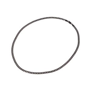 Cadena Carmín Uomo de Plata 925 con Baño de Rutenio