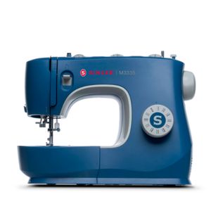 Maquina De Coser Brazo Libre - Ojalador Autom.En Un Solo Paso Singer M3335C Azul