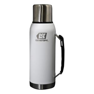 Termo Lusqtoff Tl1-9b 1 Litro Con Tapón Cebador Blanco