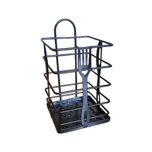 Porta Cubiertos escurridor organizador cocina metal 14 x 9.5