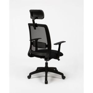 Sillón De Oficina Mint Con Cabezal Respaldo Ergonómico Tela Mesh
