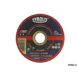 Disco Abrasivo | TYROLIT XPERT TOOLS Aceros (114x1x22,23) 41X-17-9003