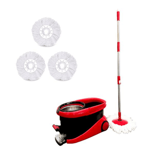 Mopa Centrifuga Lampazo Trapeador Giratorio con Balde Pedal y Ruedas Waggs