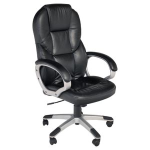 Silla de escritorio gerencial regulable negra