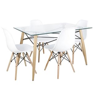 Juego de comedor Irlanda mesa rectangular y 4 S
