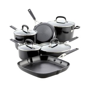 Baterías de Cocina KitchenAid Antiadherente 10 Piezas Negro Onyx