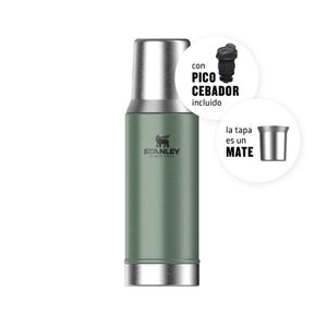 Termo Stanley Mate System 800 ml Verde c/ Tapón Pico Cebador