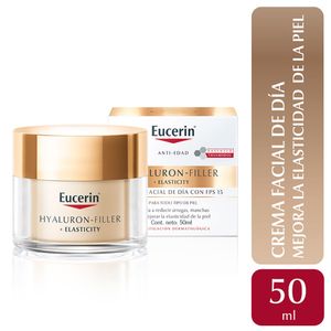 Crema antiedad de día Eucerin HYALURON-FILLER + Elasticity FPS 15 Todo tipo de piel  x 50 ml