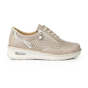 ZAPATILLA CUTLER NUDE CUERO MUJER ZAPATO CONFORT