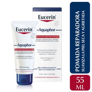 Pomada reparadora Eucerin Aquaphor para piel seca x 55 ml