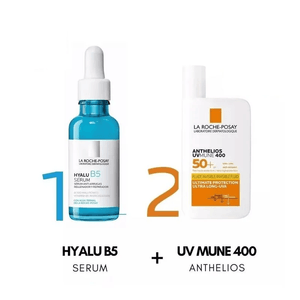 Combo La Roche Posay Hyalu B5 Serum + Anthelios Uv Mune 400