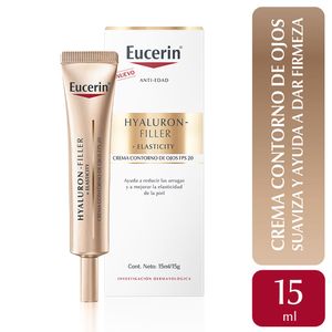 Contorno de ojos antiedad Eucerin HYALURON-FILLER + Elasticity FPS 20 Todo tipo de piel  x 15 ml