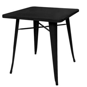 Mesa De Comedor Tolix 80 Cm X 80 Cm Color Negro