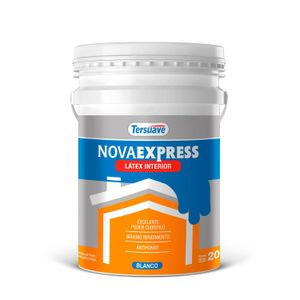 Pintura látex nova de interior blanco mate antimoho 20 L Tersuave
