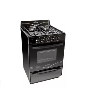 Cocina Florencia 5517F Multigas 56 Cm 4 Hornallas Negra