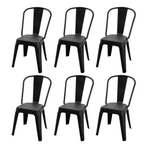 Pack X6 Sillas Tolix Plástica Estilo Industrial Baires4
