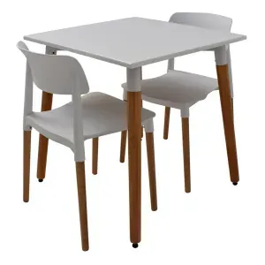 Juego De Comedor 70 Cm + Dos Sillas Milán