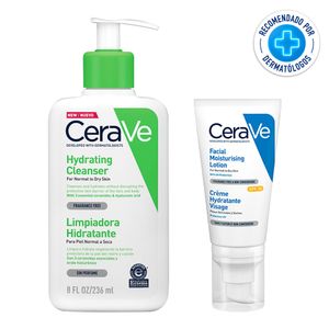 Kit Cerave Limpiador Hidratante + Locion Rostro Spf30