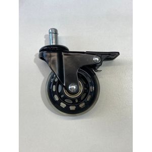 Pack X 5 Ruedas Silla De Oficina Silicona Metálica Sin Freno