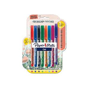 Marcador Economy Gel Vintage x 8 unidades - Colores surtidos.