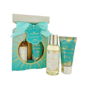 Bath Gift Set Golden Spa Box Vainilla & Aceite de Argán