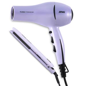 Combo Atma 4020P Secador + Planchita de Pelo
