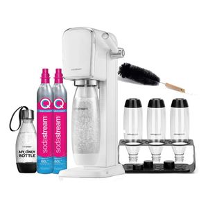 Pack Sodastream Art + Botella 2 Cilindros Cepillo Y Secador