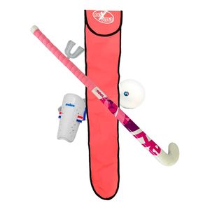 Kit Palo Hockey + Funda Dexvida + Bocha + Bucal + Canilleras