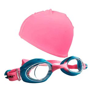 Kit Natacion Gorra Uv50 Folau Y Antiparras Origami Junior