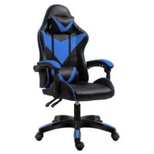 Silla Gamer Exahome Cuero Ecol Calidad Premium Reclinable Color Azul