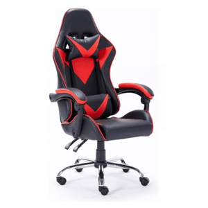 Silla Gamer Exahome Cuero Ecol Calidad Premium Reclinable Color Rojo