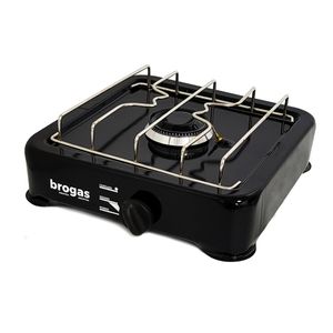 Anafe 1 Hornalla Brogas Loza Negra Termocupla Gas Natural