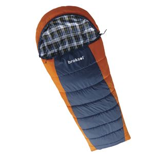 Bolsa Dormir Broksol Venado 190X40X80 Con Capucha Acoplable Azul