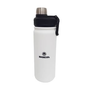 Botella Termica Deportiva 650 Ml Acero Inox Con Pico y Rosca Broksol