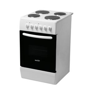 Cocina Electrica Brolux 4 Hornallas Loza Blanca 220V 50x60x85 Cm