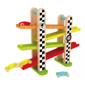 Carrera De Autos Pista En Madera Classic World
