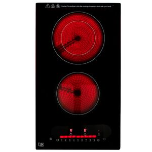 Anafe Eléctrico Cuk By Gadnic AV200 2 Hornallas Empotrable Vitrocerámico 3200w Panel Touch Timer