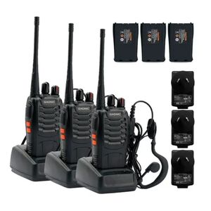 Kit x3 de Handy Gadnic WK99U 5w 16CH UHF Hasta 10km + Manos Libres