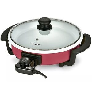 Sarten Olla Multicocina Winco Electrica 1500W 5 Niveles Tapa Vidrio Termostato W53
