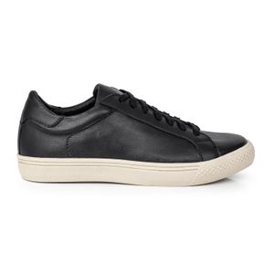 ZAPATILLA HILMAN NEGRA CUERO SNEAKER MUJER CASUAL