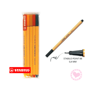 Microfibra Point 88 Colores Calidos X5